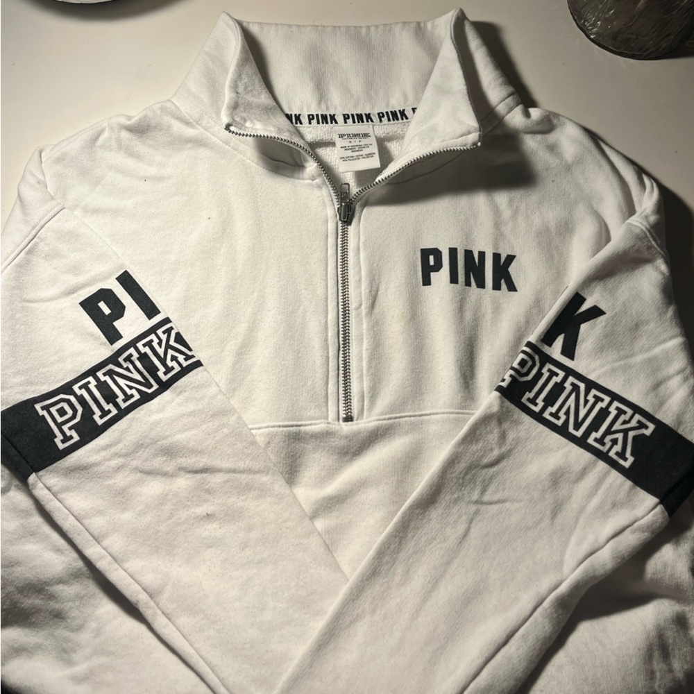 Victoria’s Secret PINK Quarter Zip Crew Neck